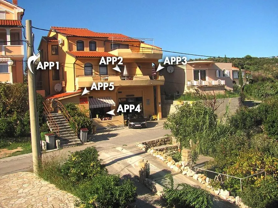Apartment In Lopar With Balcony, Air Conditioning, Wi-Fi